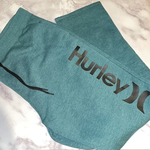 🔥 HURLEY Surf Check Black Mens Sweatpants NWT - Picture 3 of 3